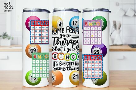 Bingo Game Board Game Grandma Grandpa 20oz Tumbler Design