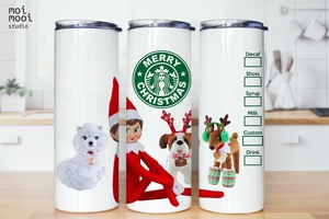 Elf On Shelf 20oz Tumbler Design