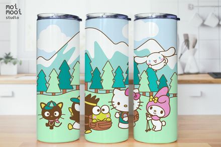 Sanrio Hello Kitty Friends 20oz Tumbler Design