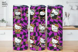 Halloween Sanrio Hello Kitty Costume 20oz Tumbler Design