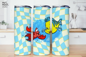 Disney Little Mermaid Boy 20oz Tumbler Design