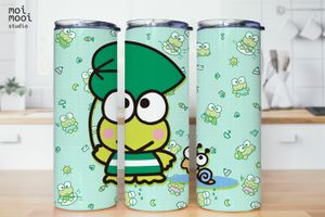 Sanrio Hello Kitty Frog Keroppi 20oz Tumbler Design