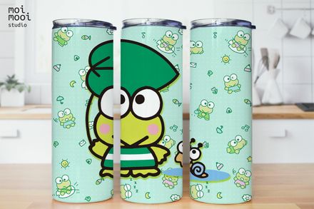 Sanrio Hello Kitty Frog Keroppi 20oz Tumbler Design