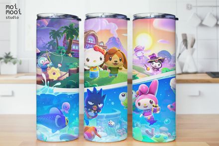 Sanrio Hello Kitty Friends 20oz Tumbler Design