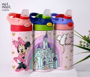 Disney Pink Minnie Mouse 12oz Kids Sippy Tumbler Design