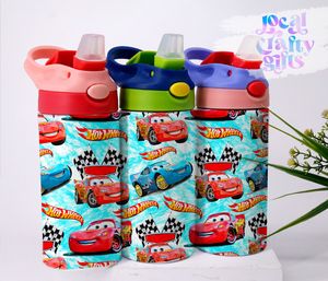 Cars Hot Wheels Toy 12oz Kids Sippy Tumbler Design