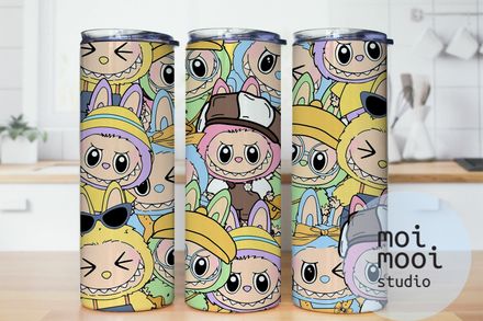 The Monsters Labubu 20oz Tumbler Design