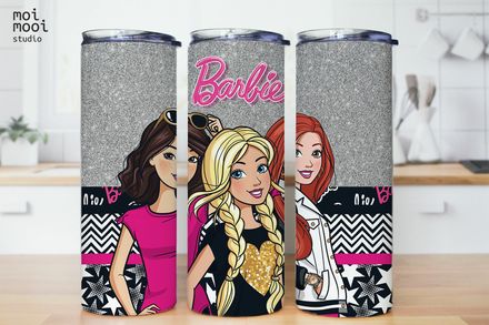 Barbie Doll Girl Toy Kids 20oz Tumbler Design