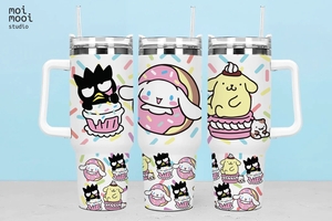Sanrio Kawaii Hello Kitty 40oz Tumbler Design