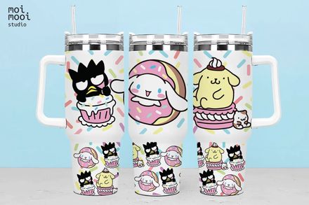 Sanrio Kawaii Hello Kitty 40oz Tumbler Design