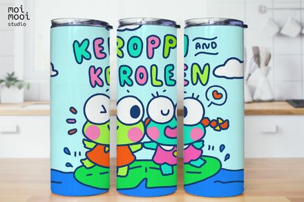 Sanrio Hello Kitty Frog Keroppi 20oz Tumbler Design