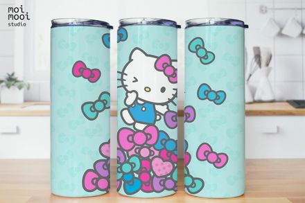 Sanrio Kawaii Hello Kitty 20oz Tumbler Design