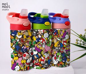 Super Mario Video Game Bros 12oz Kids Sippy Tumbler Design