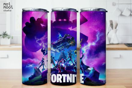 Fortnite Video Game Kids 20oz Tumbler Design