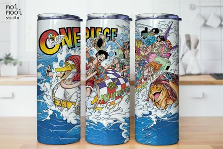 Anime Onepiece Pirates 20oz Tumbler Design