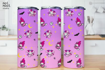 Halloween Sanrio Rabbit Mymelody 20oz Tumbler Design