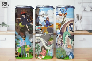Anime Ghibli Totoro Spirited Away 20oz Tumbler Design