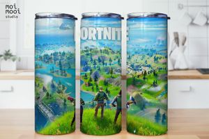 Fortnite Video Game Kids 20oz Tumbler Design