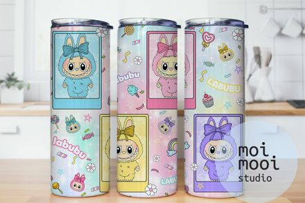 The Monsters Labubu 20oz Tumbler Design