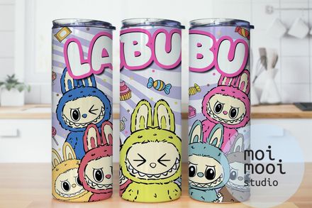 The Monsters Labubu 20oz Tumbler Design