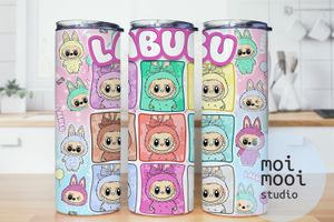 The Monsters Labubu 20oz Tumbler Design