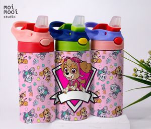 Puppy Dog Paw Patrol Police Cartoon 12oz Kids Sippy Tumbler Design