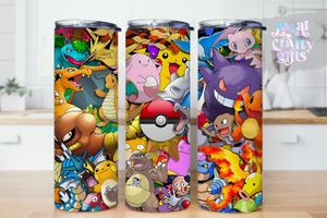 Anime Monster Pokemon 20oz Tumbler Design