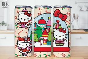 Sanrio Christmas Hello Kitty 20oz Tumbler Design