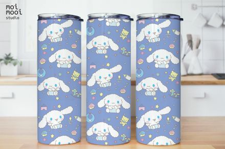 Sanrio Hello Kitty Cinnamonroll Kawaii Puppy 20oz Tumbler Design