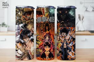 Anime Attack on Titan Giants AOT 20oz Tumbler Design
