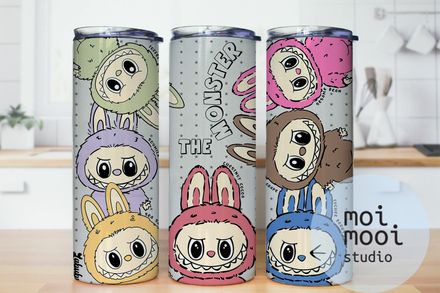 The Monsters Labubu 20oz Tumbler Design