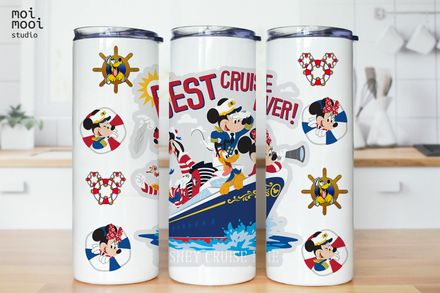 Disney Cruise Minnie Mickey Vacation 20oz Tumbler Design