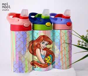 Disney Mermaid Princess 12oz Kids Sippy Tumbler Design