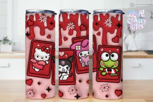 Sanrio Hello Kitty Friends 3D Puff 20oz Kids Tumbler Design