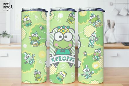 Sanrio Hello Kitty Frog Keroppi 20oz Tumbler Design