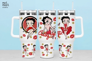 Betty Boop Retro 80s 40oz Tumbler Design