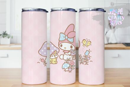 Sanrio Mymelody Kawaii Bunny Rabbit Friends 20oz Tumbler Design
