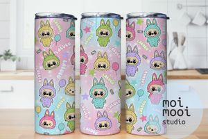 The Monsters Labubu 20oz Tumbler Design