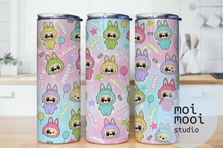 The Monsters Labubu 20oz Tumbler Design