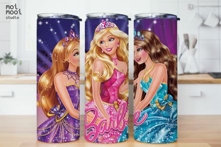 Barbie Doll Girl Toy Kids 20oz Tumbler Design