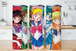 Sailor Moon Princess Anime 20oz Tumbler Design