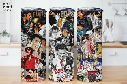 Elvis Celebrity Singer 20oz Tumbler Design