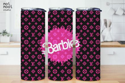 Designer LV Barbie 20oz Tumbler Design