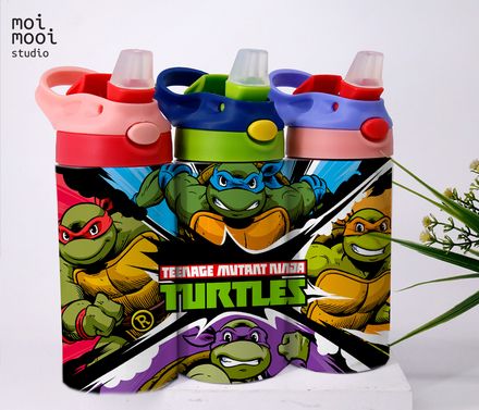 Ninja Turtles 12oz Kids Sippy Tumbler Design