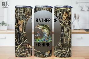 Fishing Fish Dad 20oz Tumbler Design
