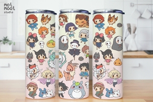 Anime Cartoon Ghibli Spirited Away Totoro 20oz Tumbler Design