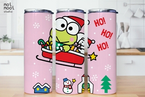 Christmas Kawaii Sanrio Frog Keroppi 20oz Tumbler Design