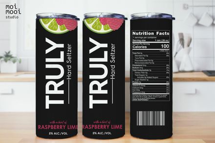 Drink Truly 20oz Tumbler Design
