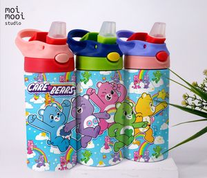 Care Bears Doll Toy Cartoon 12oz Kids Sippy Tumbler Design