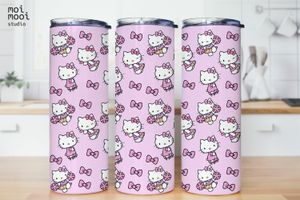 Sanrio Kawaii Hello Kitty 20oz Tumbler Design